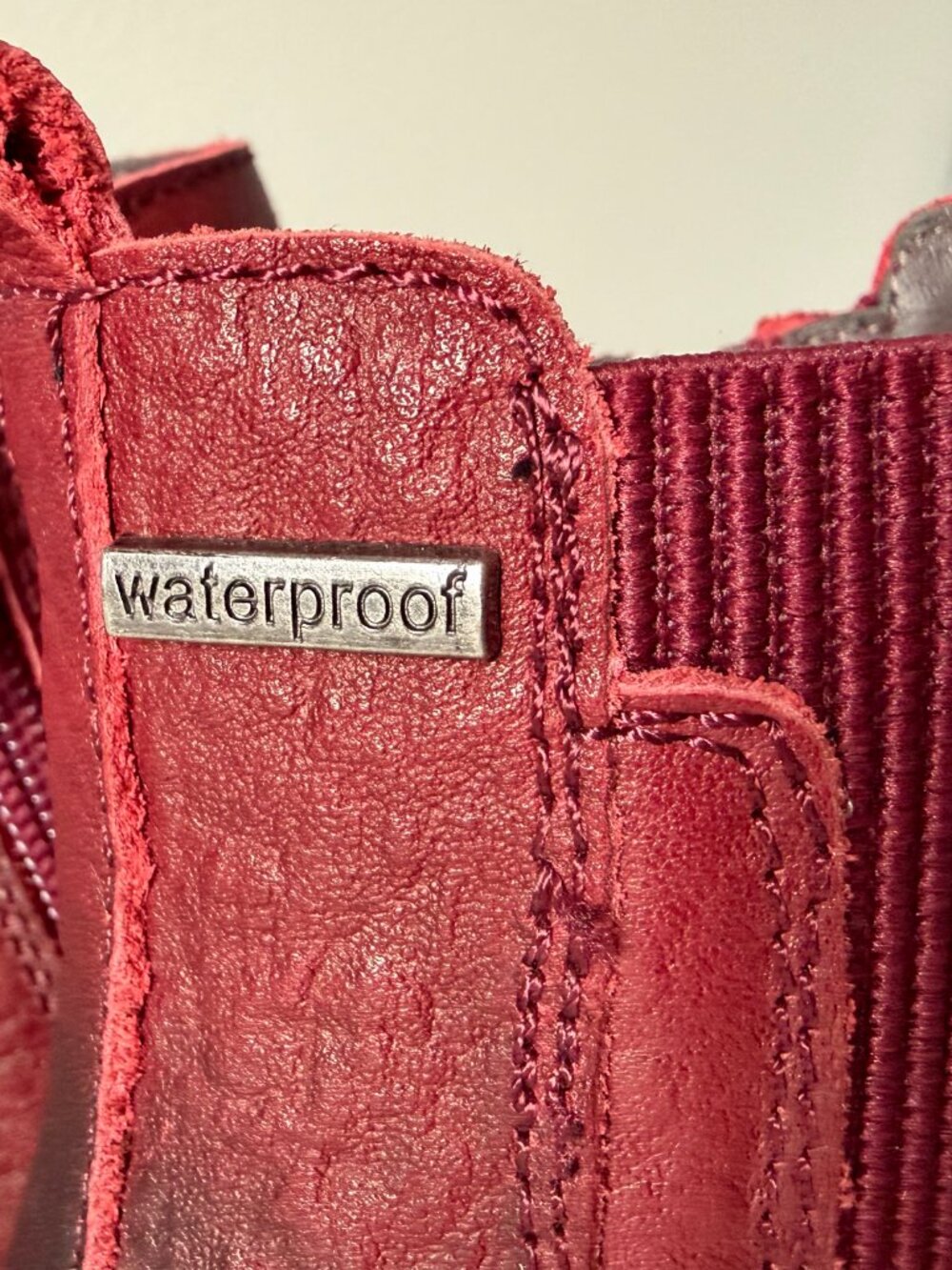 Josef Seibel Burgundy Leather Waterproof Ankle Boots - Picture 3 of 16